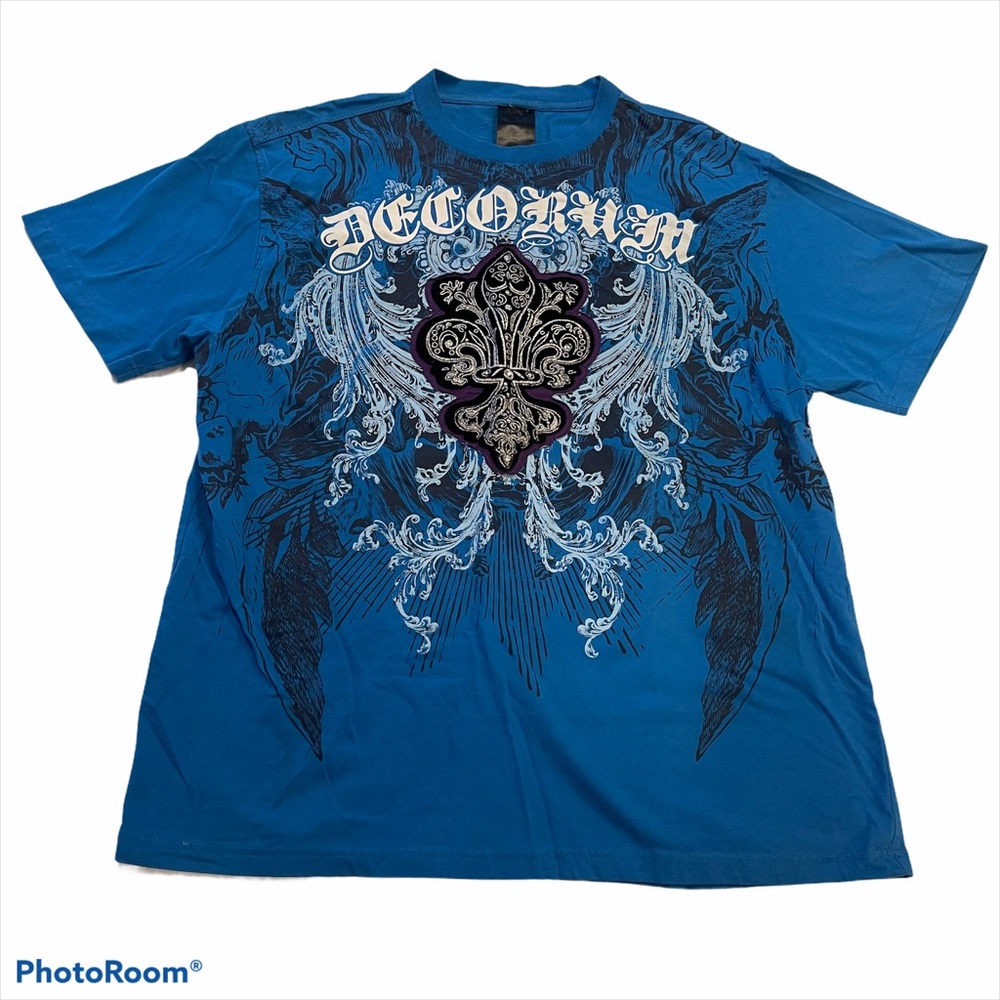 Raw Blue Gothic Designs T-shirt Size 3XL Men’s